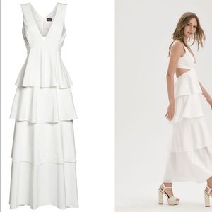bardot dalia tiered dress